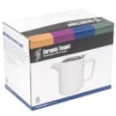 Service Ideas 16 oz Washington-Style Teapot w/ Lid & Infuser Basket, White (TPCW16WH) thumbnail 7