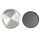 Service Ideas 11" Non-Slip Tray w/ Rubber Insert, Molded Grips, Stainless (TR119RI) thumbnail 2