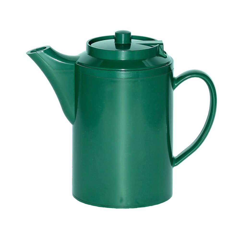 Service Ideas 16 oz Dripless Teapot w/ Baffled Spout, Forest Green (TS612FG)