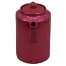 Service Ideas 16 oz Dripless Teapot w/ Tether, Baffled Spout, Burgundy (TST612BU) thumbnail 4