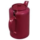 Service Ideas 16 oz Dripless Teapot w/ Tether, Baffled Spout, Burgundy (TST612BU) thumbnail 5