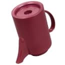 Service Ideas 16 oz Dripless Teapot w/ Tether, Baffled Spout, Burgundy (TST612BU) thumbnail 7