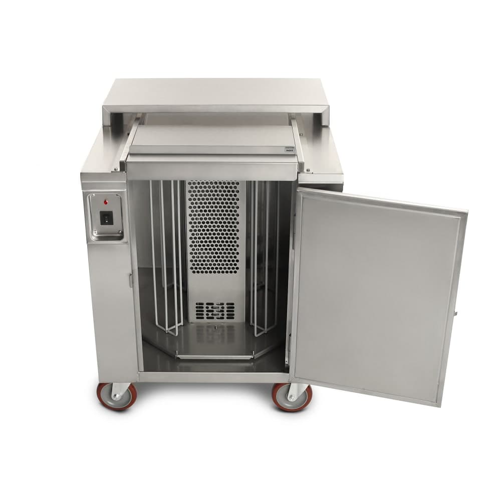 Carter-Hoffmann CD27 Heated Enclosed Dish Cart, Dish Dividers for 160 9" Plates or Bowls