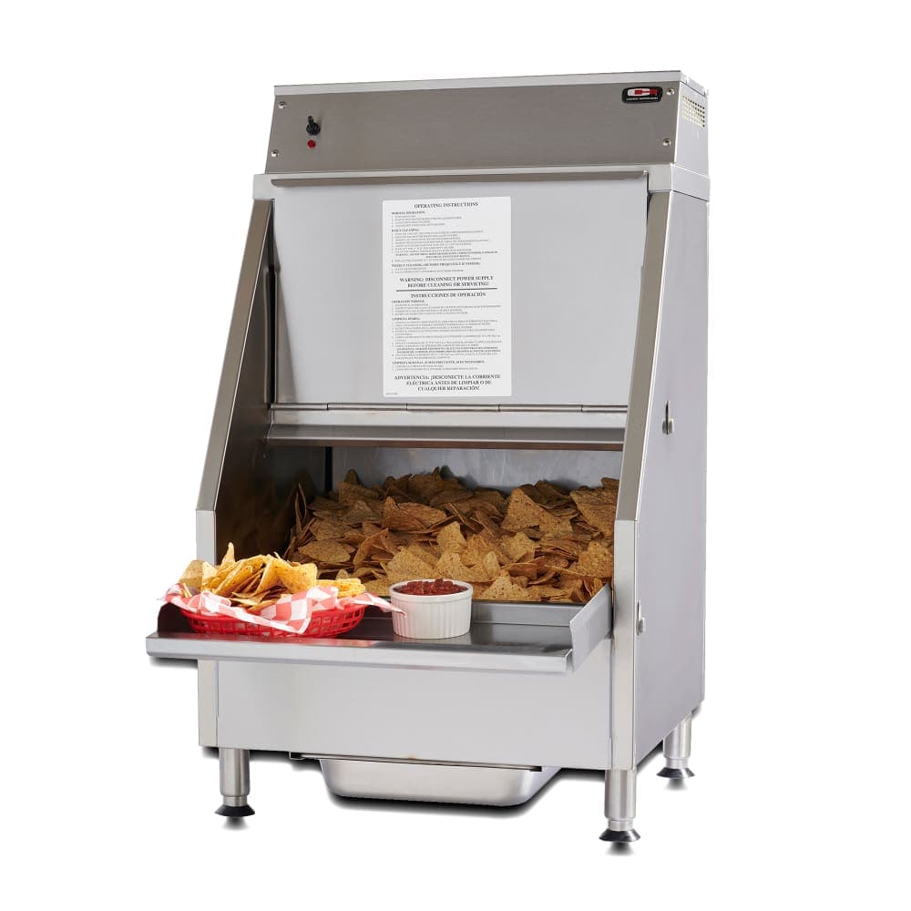 Carter-Hoffmann CW2E Gravity Feed Chip Warmer w/ 22 gallon Capacity - Stainless, 120v
