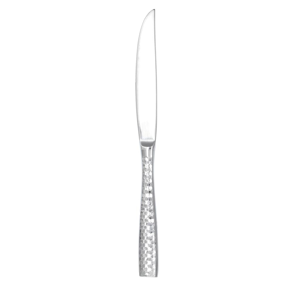 Fortessa 9 3/5" Steak Knife with 18/10 Stainless Grade, Lucca Faceted Pattern (1.5.102.FC.006)