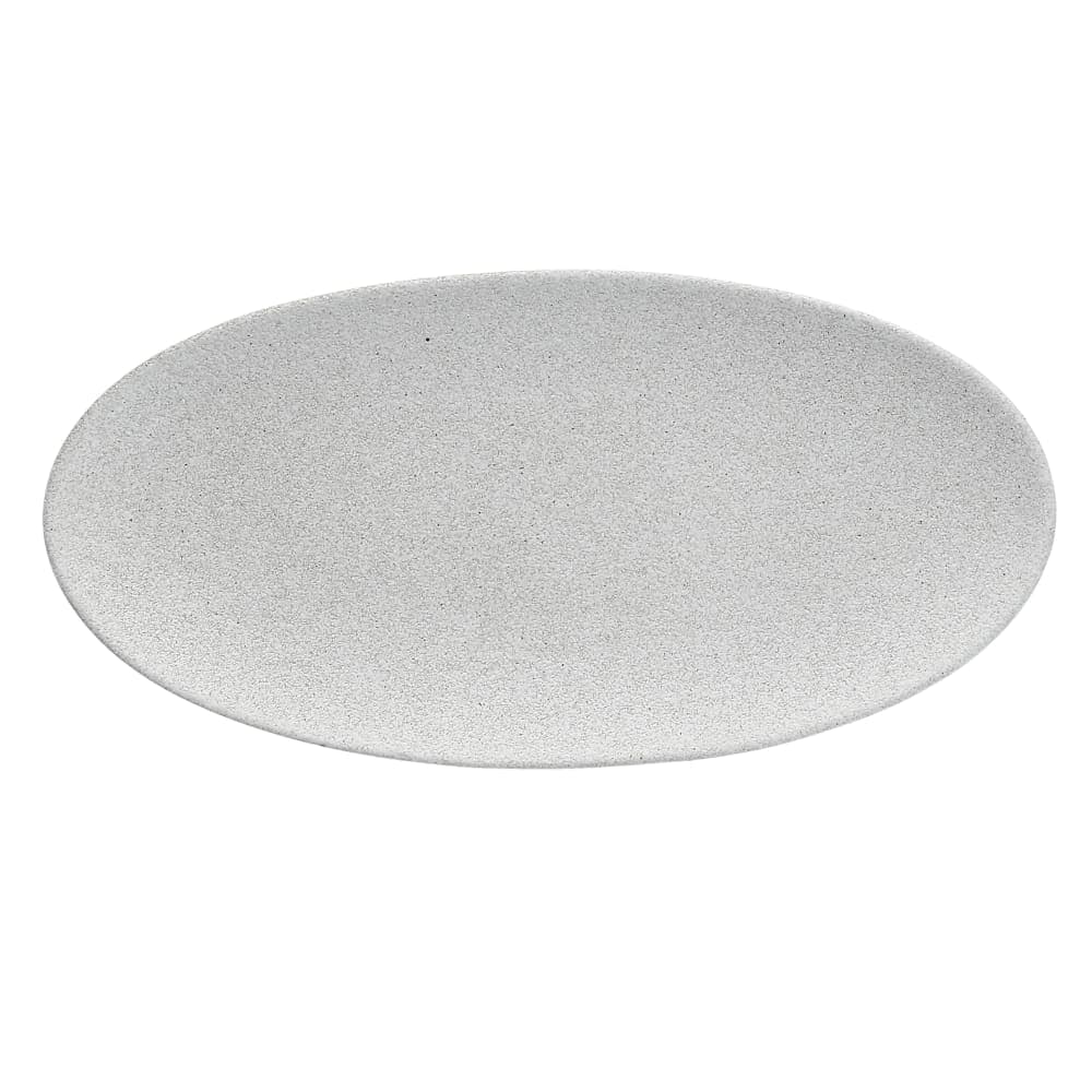 Fortessa 9 x 4 1/2" Oval Paleo Fish Platter - China, Ash (3300.728GY)