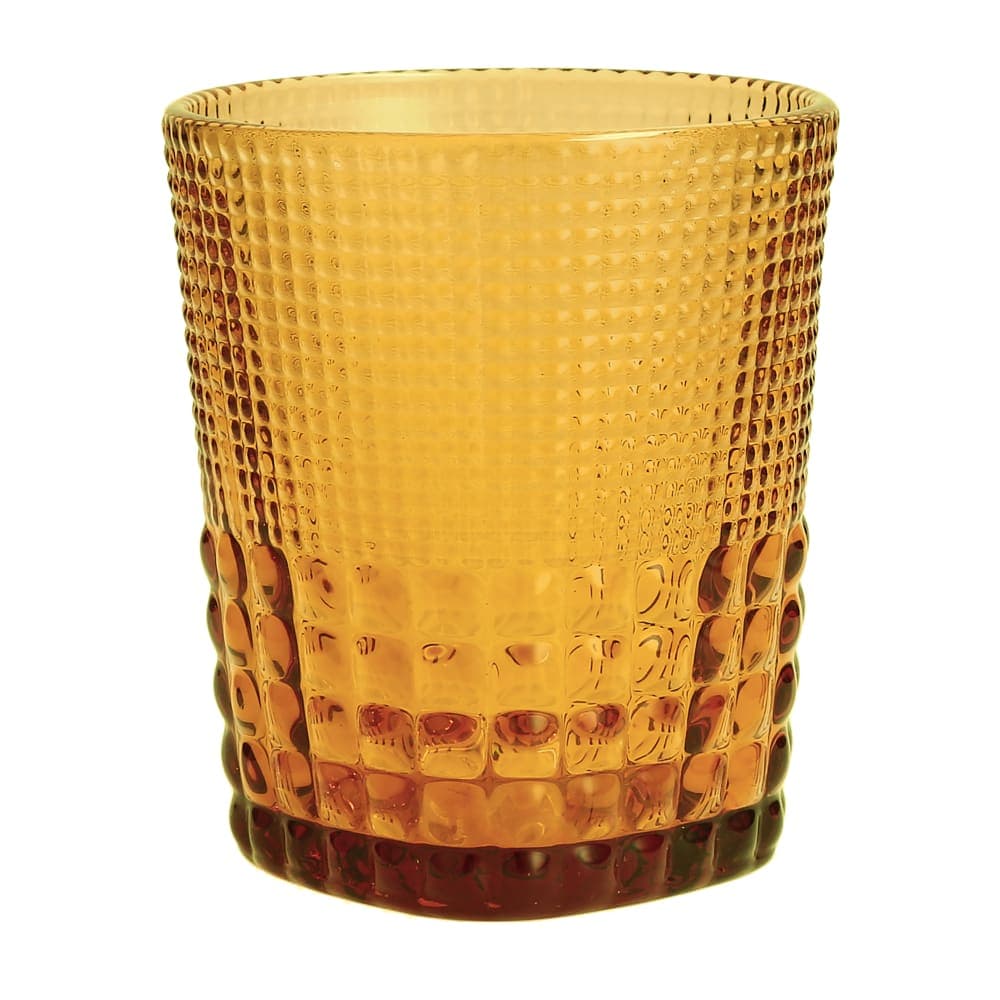 Fortessa 11 1/2 oz Malcolm Double Old Fashioned Glass, Amber (DV.MALCOLMAM.04)