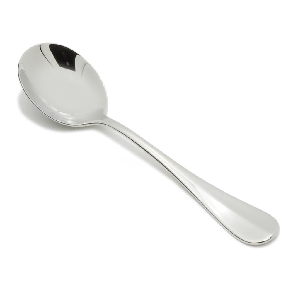 Fortessa 6 4/5" Bouillon Spoon with 18/0 Stainless Grade, Bastille Pattern (DVMETD664003)