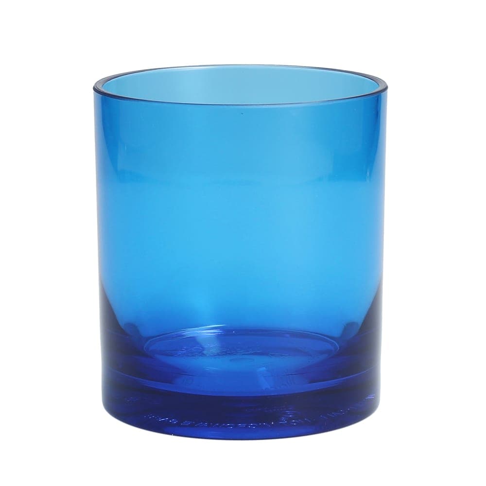 Fortessa 14 oz Outside Double Old Fashioned Glass, Plastic, Blue (DV.PS.HHH112BL)