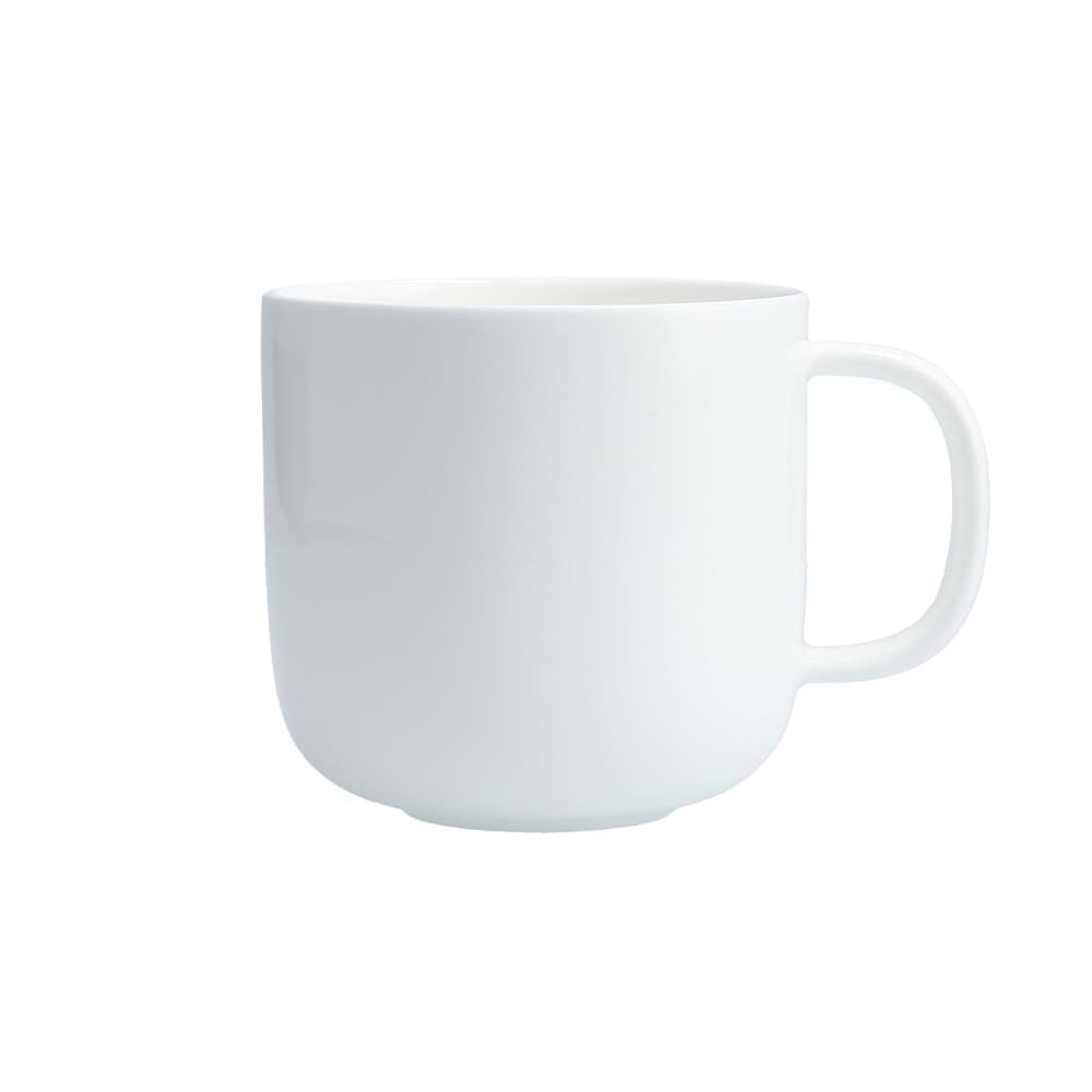 Fortessa 15 oz Modern Coupe Mug - China, White (FFD-MC-801)