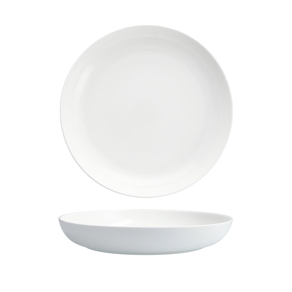 Fortessa 96 oz Round Modern Coupe Serving Bowl - China, White (FFD-MC-808)
