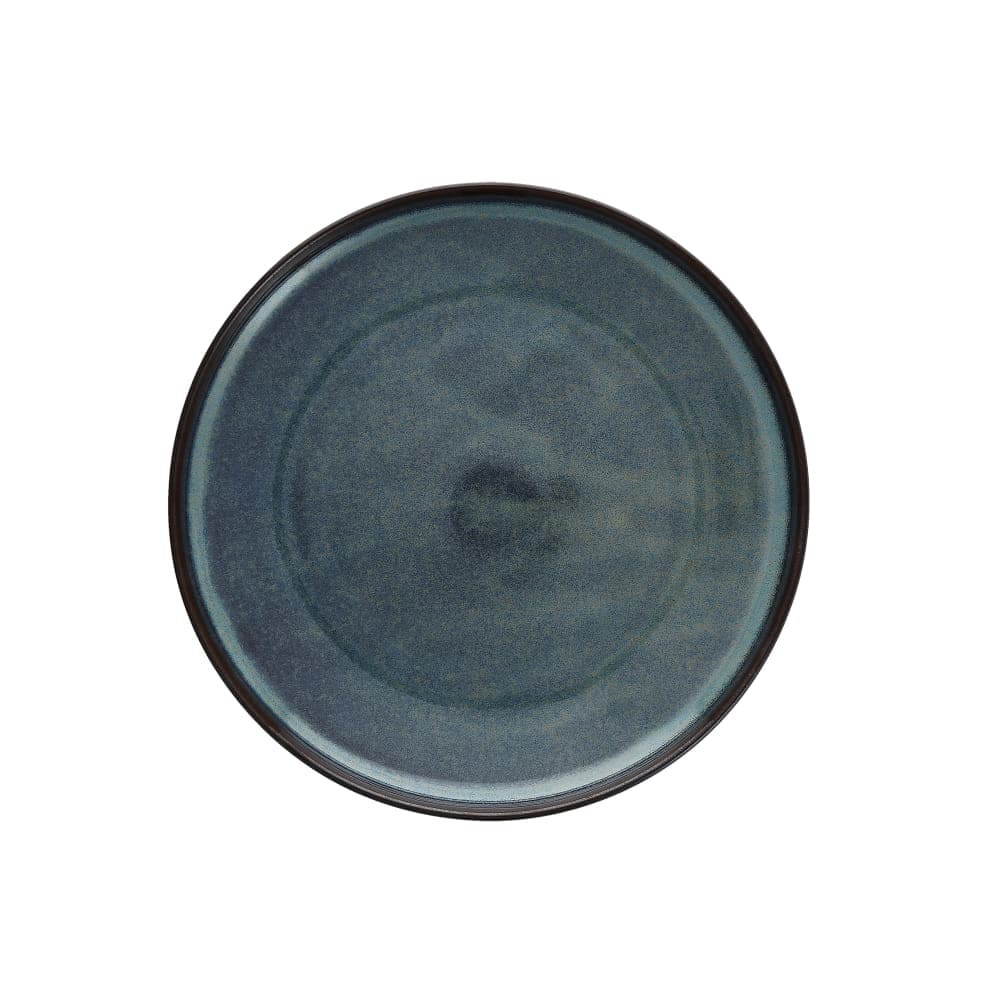 Fortessa 8 3/10" Round Northern Lights Salad/Dessert Plate - China, Aurora Blue (STN.1100.03)