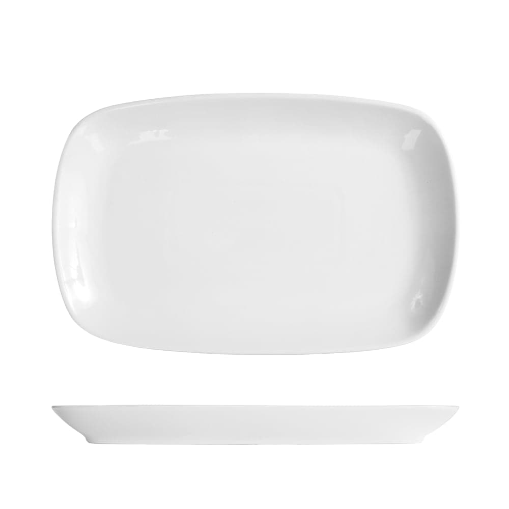 Fortessa 11" x 7" Rectangular Coupe du Jour Platter - China, White (TC7200.DV.58)