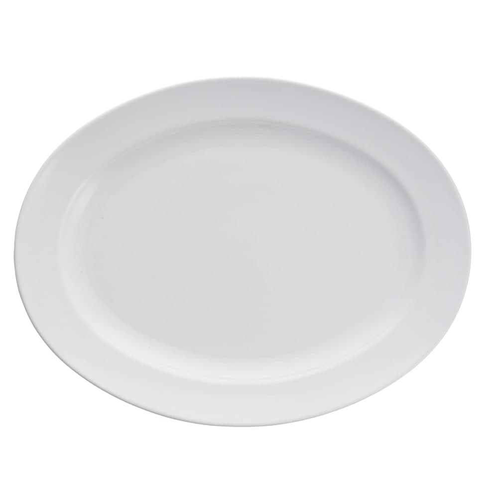 Fortessa 12 3/4" Oval Serena Platter - China, White (TC7600.DV.24)
