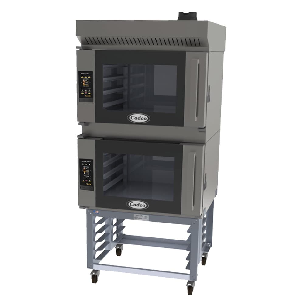 Cadco BLS-4FTR-2H Double Full Size Electric Convection Oven - 7.6kW, 208-240v/1ph