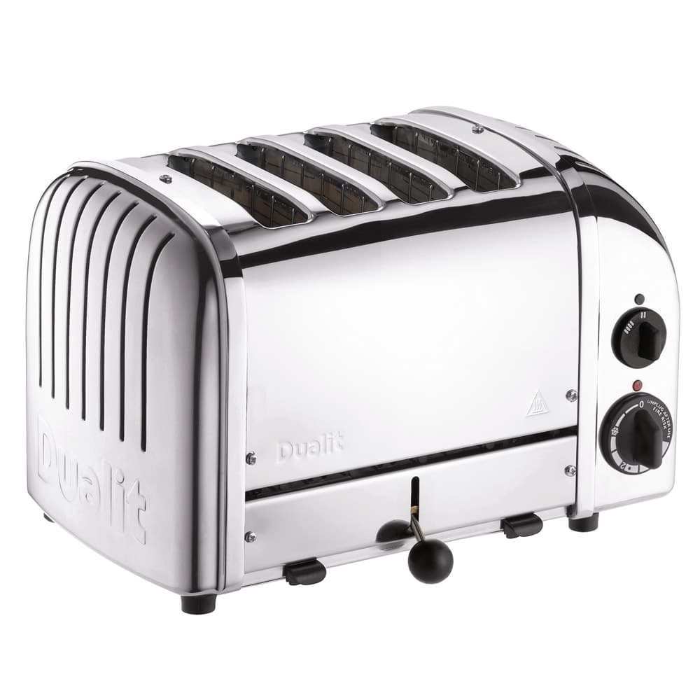Cadco CTS-4(220) Slot Toaster w/ 4 Slice Capacity & 1"W Product Opening - 220v