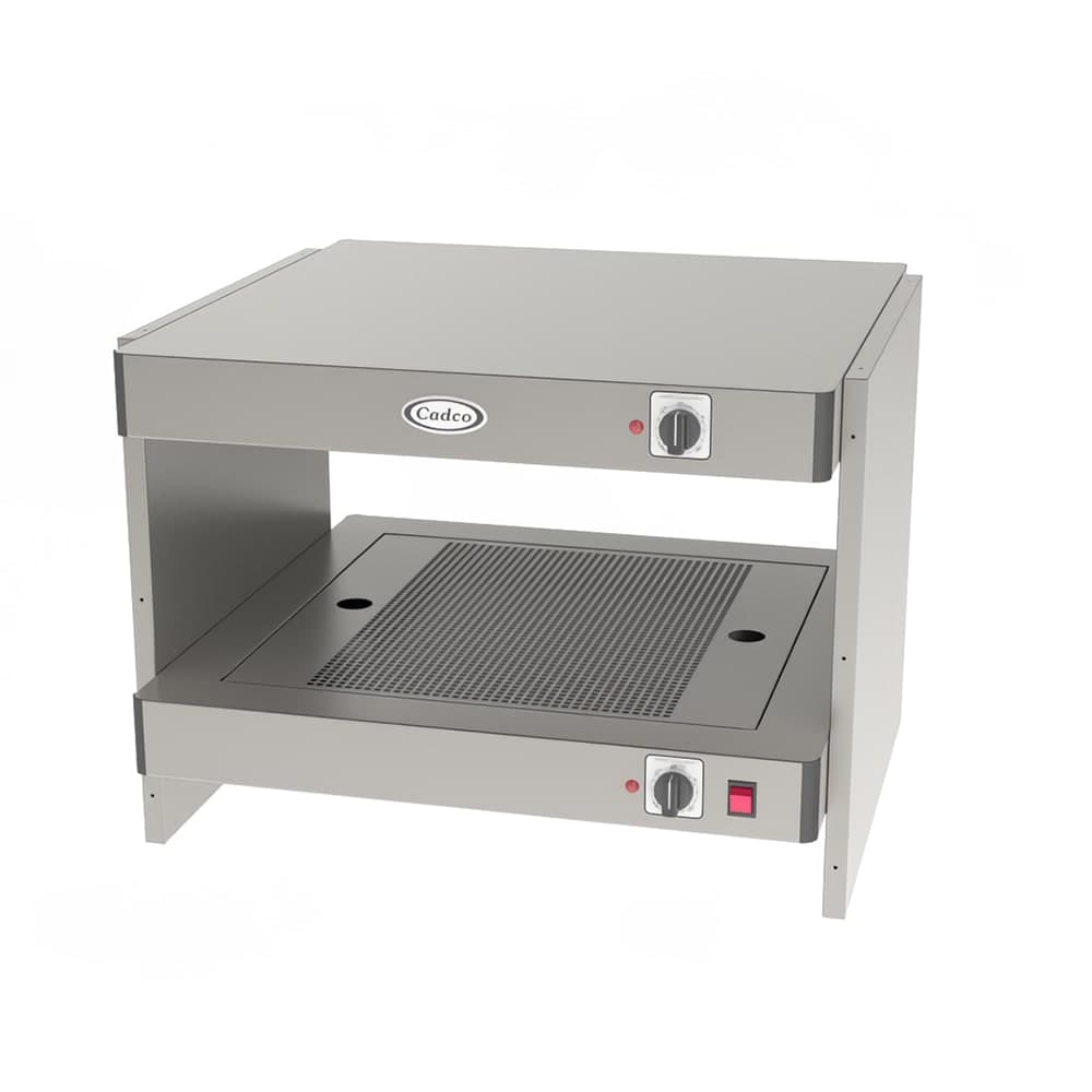 Cadco PGW-5 220V Pass & Go Full Service Countertop Heated Display Shelf - (2) Shelves, 220v