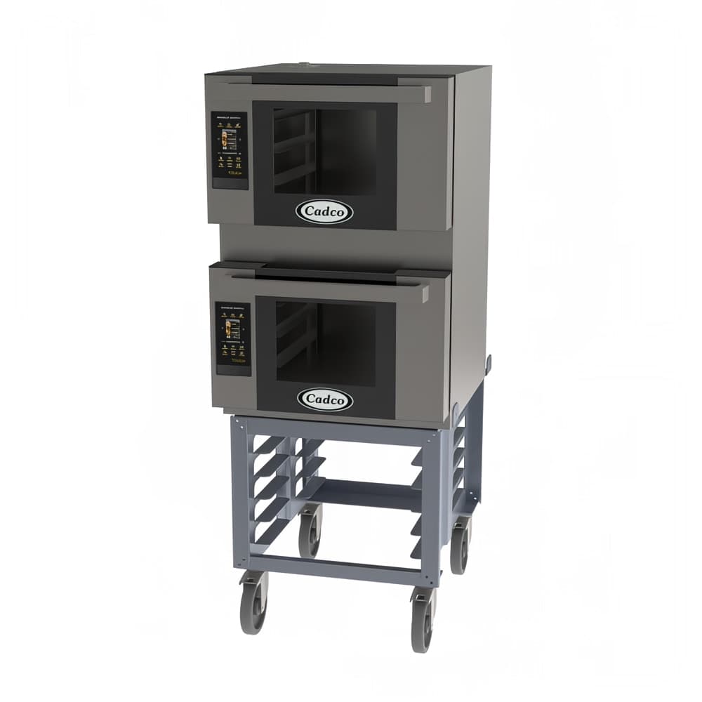 Cadco BLS-3HTD-2 Double Half Size Electric Convection Oven - 6.6kW, 208-240v/1ph