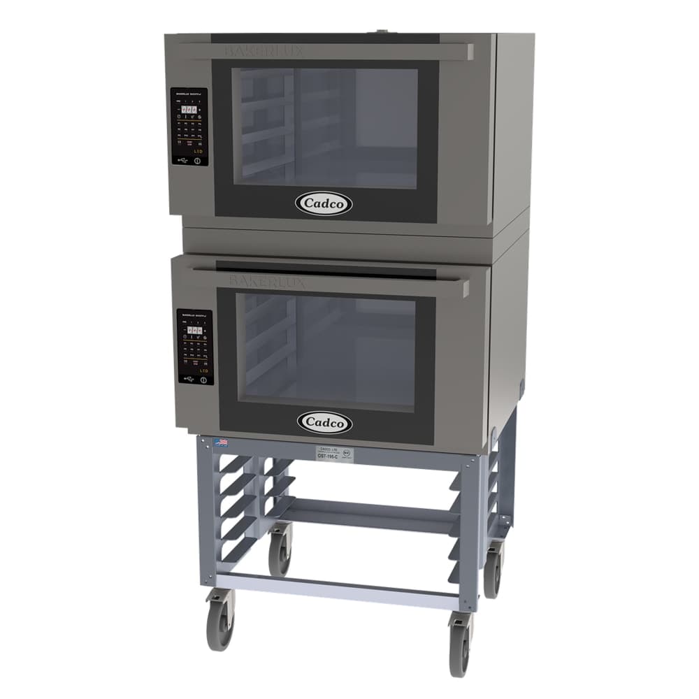 Cadco BLS-4FLD-2 Double Full Size Electric Convection Oven - 15.2kW, 208-240v/1ph