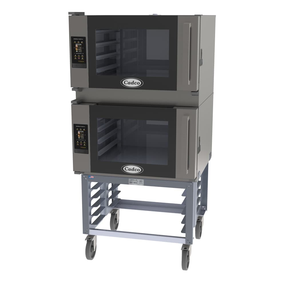 Cadco BLS-4FTR-2 Double Full Size Electric Convection Oven - 15.2kW, 208-240v/1ph