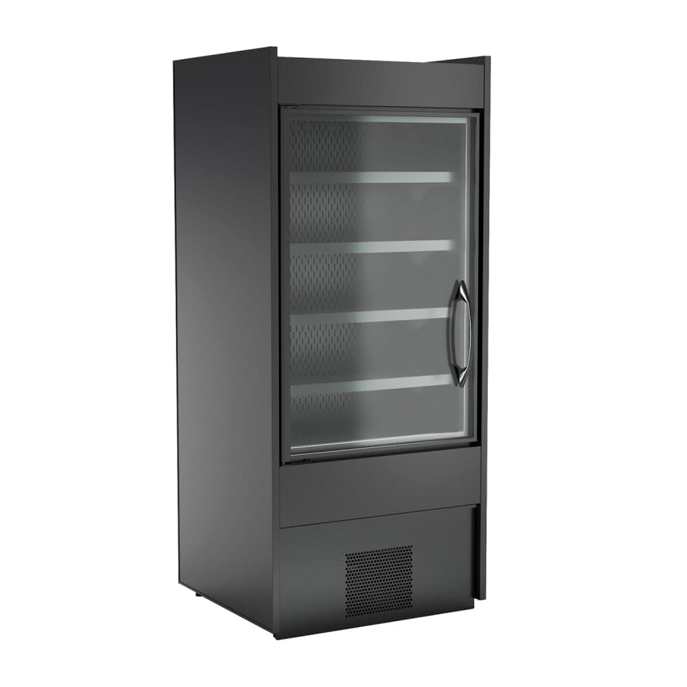 Structural Concepts BD3632 36 1/4" Oasis® One Section Glass Door Merchandiser - (1) Left Hinge Door, Black, 110-120v