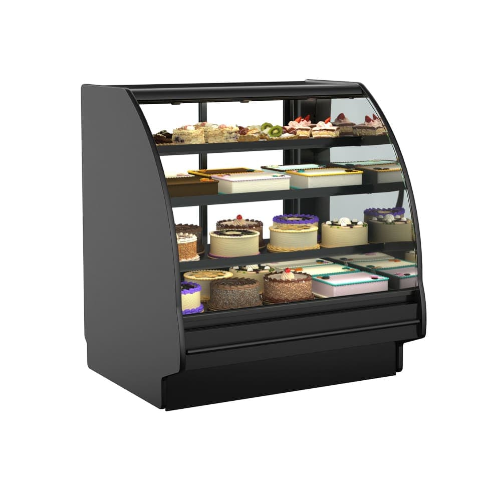 Structural Concepts GHS456RLB (CURVED) 51" Fusion® Full Service Bakery Case w/ Curved Glass, 110-120v