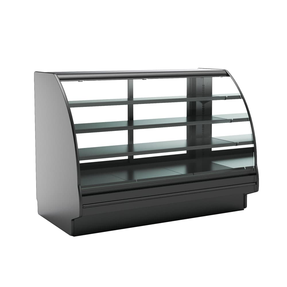 Structural Concepts GHS656RLB (CURVED) 75 3/8" Fusion® Full Service Bakery Case w/ Curved Glass, 110-120v