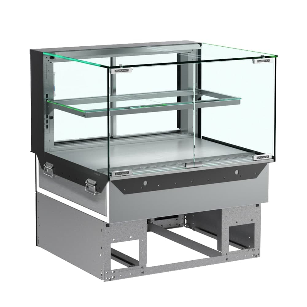 Structural Concepts NE4820HSV 47 3/4" Reveal® Full Service Countertop Heated Display Case - (2) Levels, 208-240v