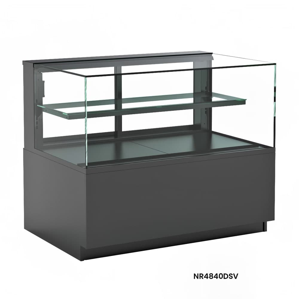 Structural Concepts NR3640DSV 35 3/4" Full Service Ambient Bakery Case w/ Straight Glass - (2) Levels