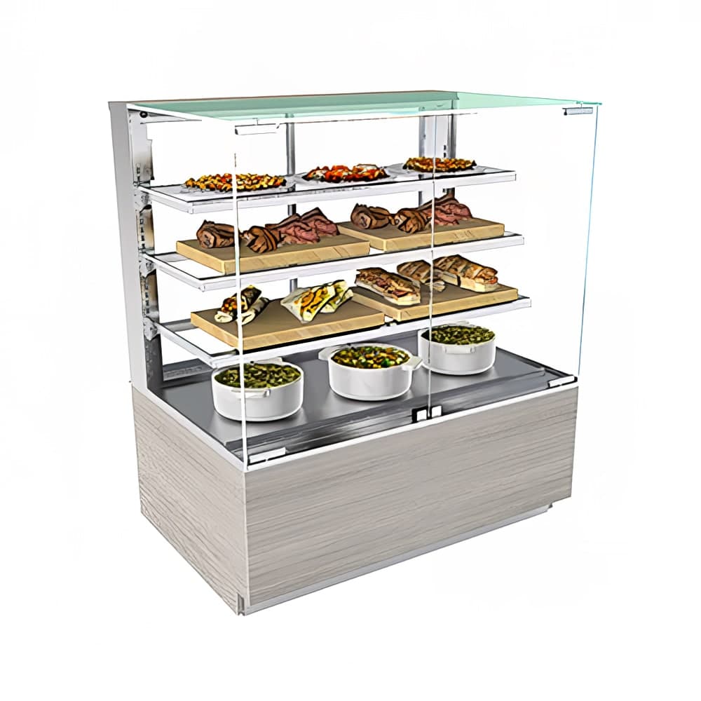 Structural Concepts NR3655HSV 35 3/4" Full Service Freestanding Heated Display Case - (4) Levels, 208-240v/1ph