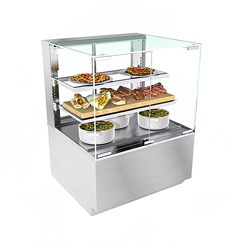 Structural Concepts NR4847HSV 47 3/4" Full Service Freestanding Heated Display Case - (3) Levels, 208-240v/1ph