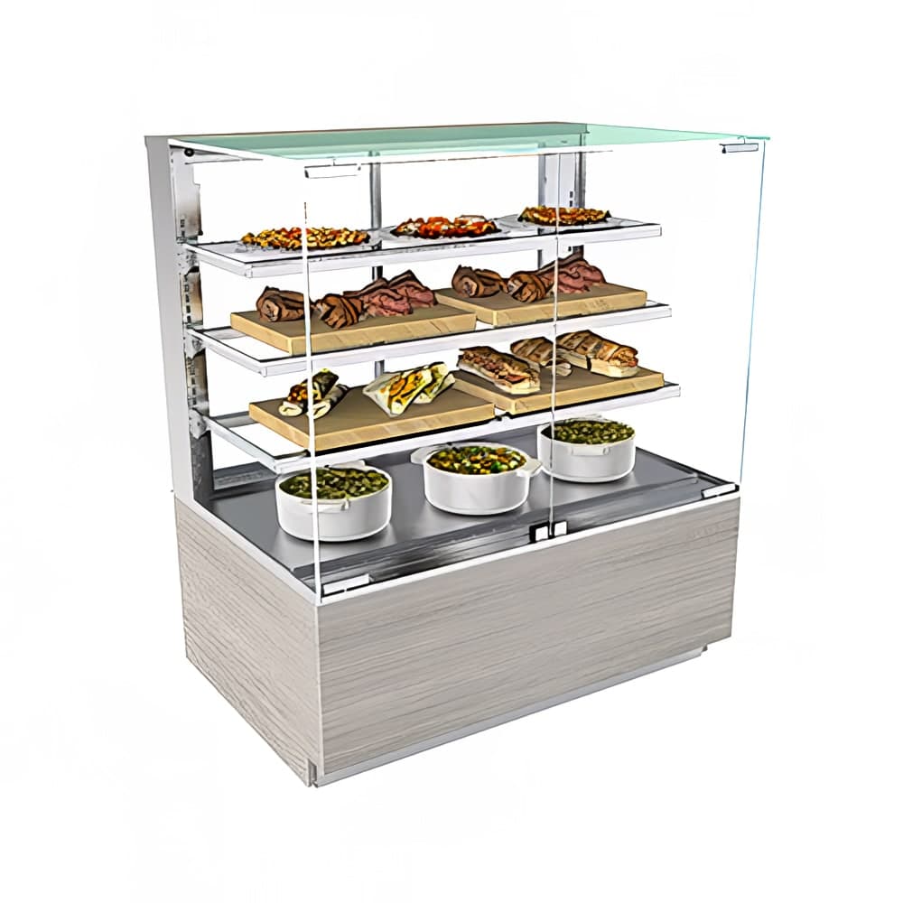 Structural Concepts NR4855HSV 47 3/4" Full Service Freestanding Heated Display Case - (4) Levels, 208-240v/1ph