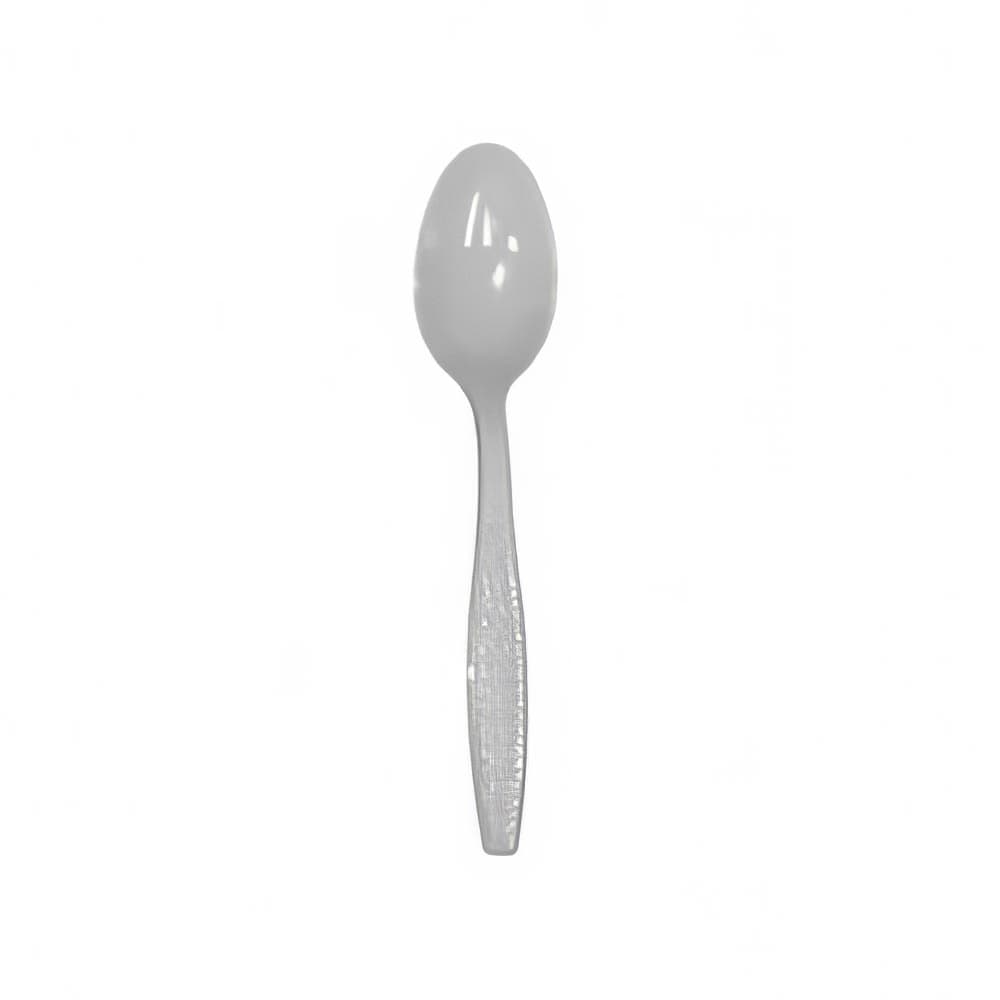 Empress Heavy Weight Disposable Teaspoons - Plastic, White (E177002 (41749))