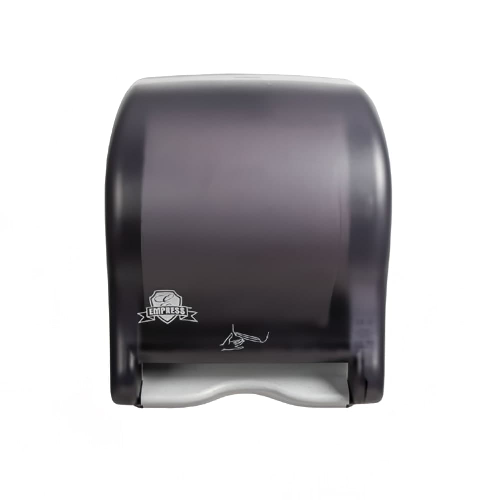 Empress Wall Mount Roll Paper Towel Dispenser - Hands-Free Sensor, Plastic, Black (EMP8400 (65841))
