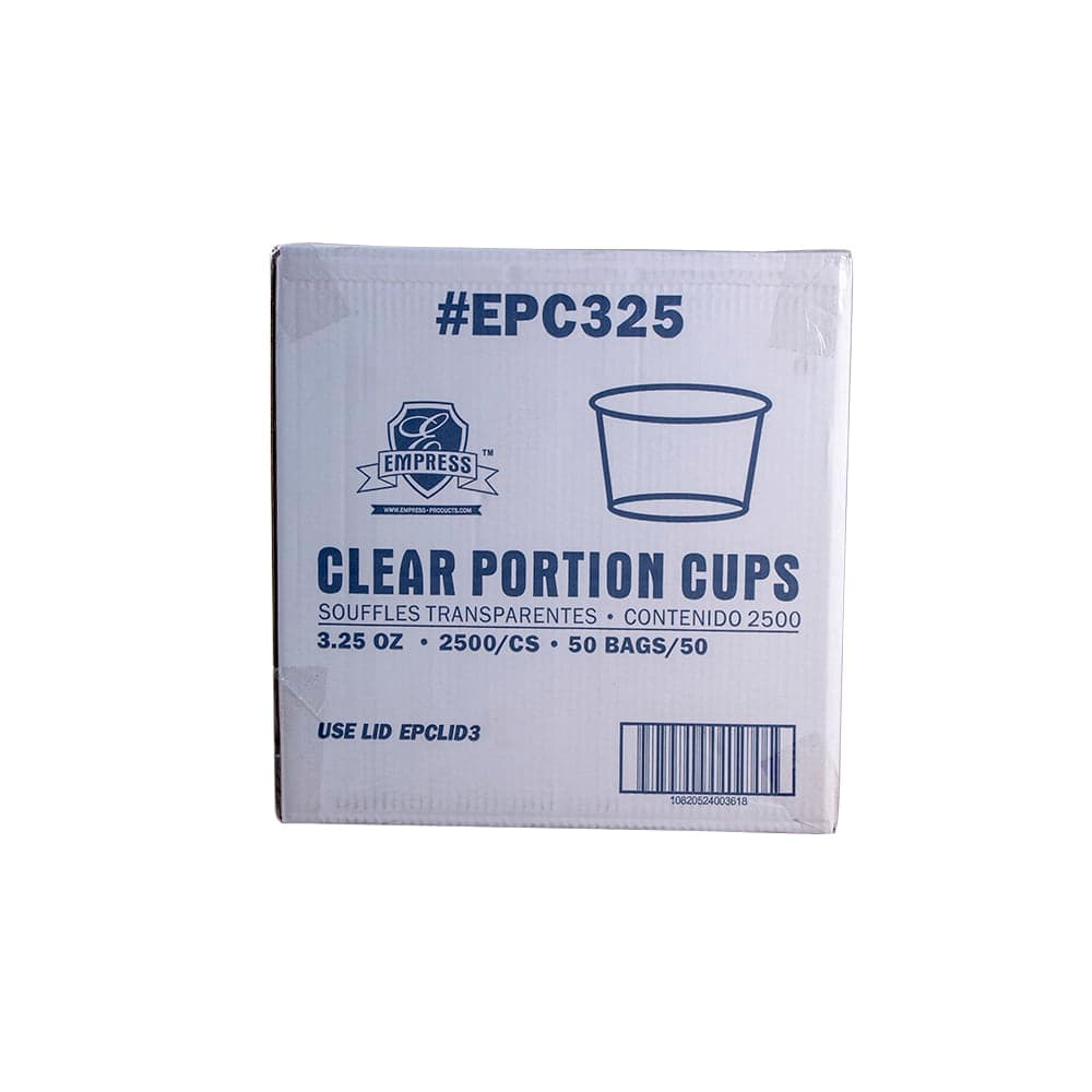Empress 3 1/4 oz Portion Cup - Polypropylene, Clear (EPC325 (48331))