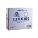 Empress Flat Lid w/ Straw Slot for 12 oz Squat, 16 oz, 20 oz, & 24 oz PET Cups (EPETFL12S (48631)) thumbnail 3