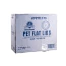 Empress Flat Lid w/ Straw Slot for 12 oz Squat, 16 oz, 20 oz, & 24 oz PET Cups (EPETFL12S (48631)) thumbnail 4