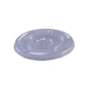 Empress Flat Lid w/ Straw Slot for 12 oz Squat, 16 oz, 20 oz, & 24 oz PET Cups (EPETFL12S (48631)) thumbnail 5