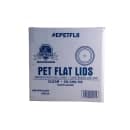 Empress Flat Lid for 10 oz PET Cups - Plastic, Clear (EPETFL8) thumbnail 2