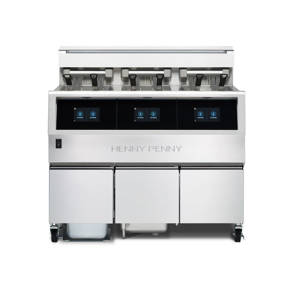 Henny Penny OFE513.0 Electric Fryer - (3) 30 lb Vat, Floor Model, 208v/3ph
