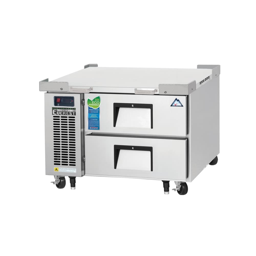 Everest Refrigeration ECB36D2 36 3/8" Chef Base w/ (2) Drawers - 115v