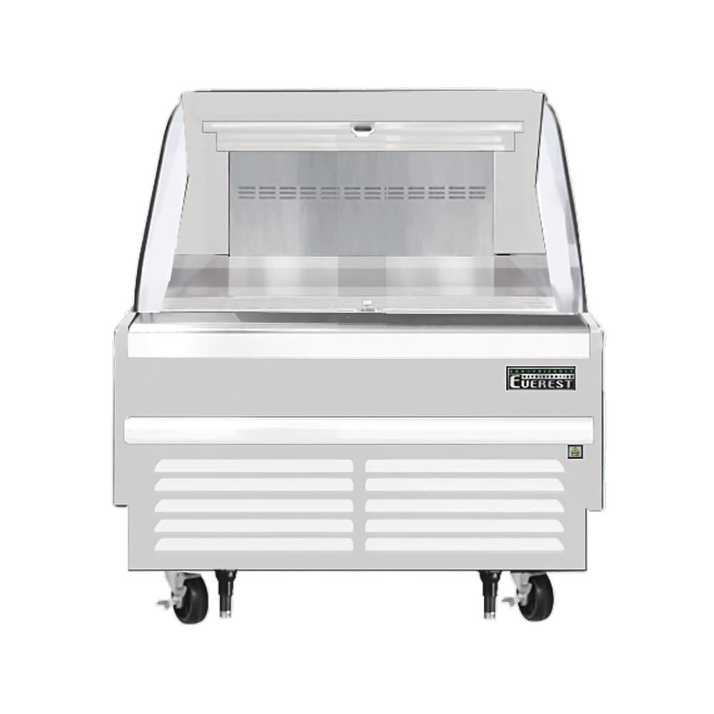 Everest Refrigeration EOMH-36-W-35-S 37 1/4" Horizontal Open Air Cooler w/ (1) Levels, White, 115v