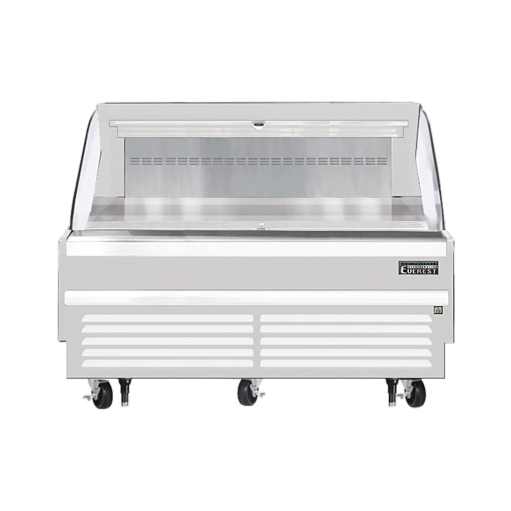 Everest Refrigeration EOMH-72-W-35-S 73 1/4" Horizontal Open Air Cooler w/ (1) Levels, White, 115v