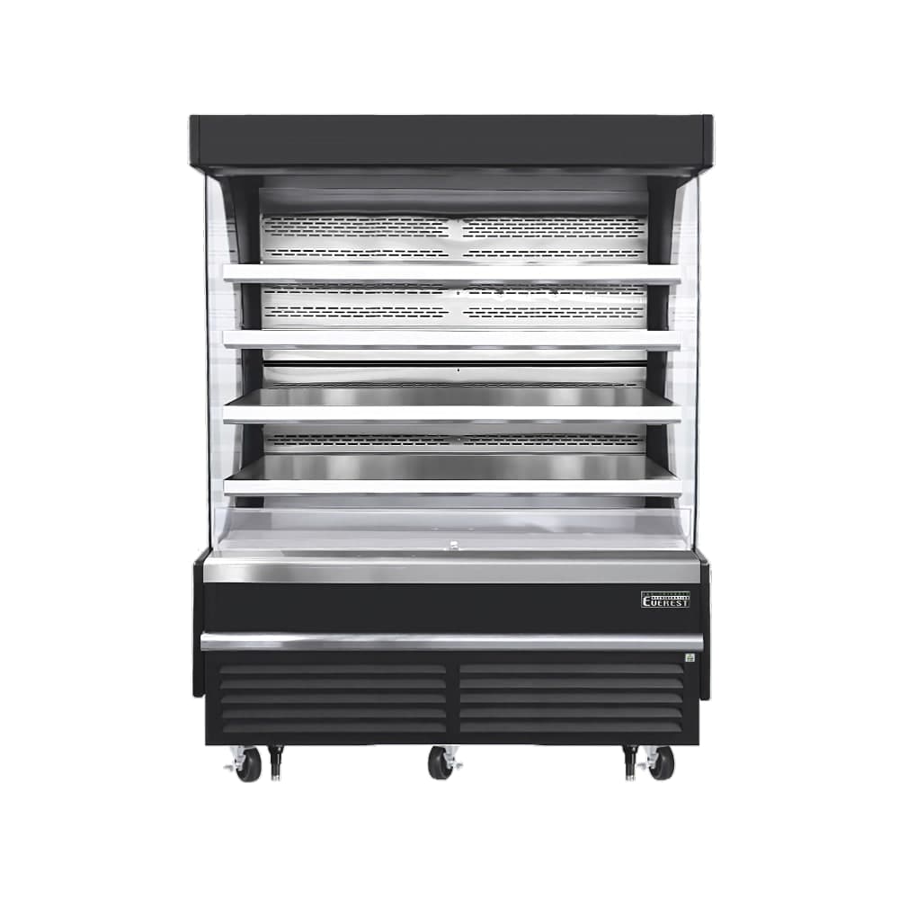 Everest Refrigeration EOMV-72-B-35-T 73 1/4" Vertical Open Air Cooler w/ (5) Levels, Black, 230v