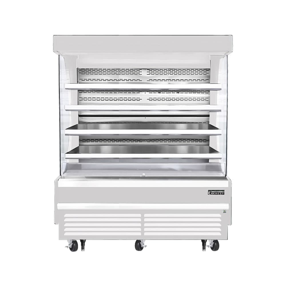 Everest Refrigeration EOMV-72-W-35-T 73 1/4" Vertical Open Air Cooler w/ (5) Levels, White, 230v