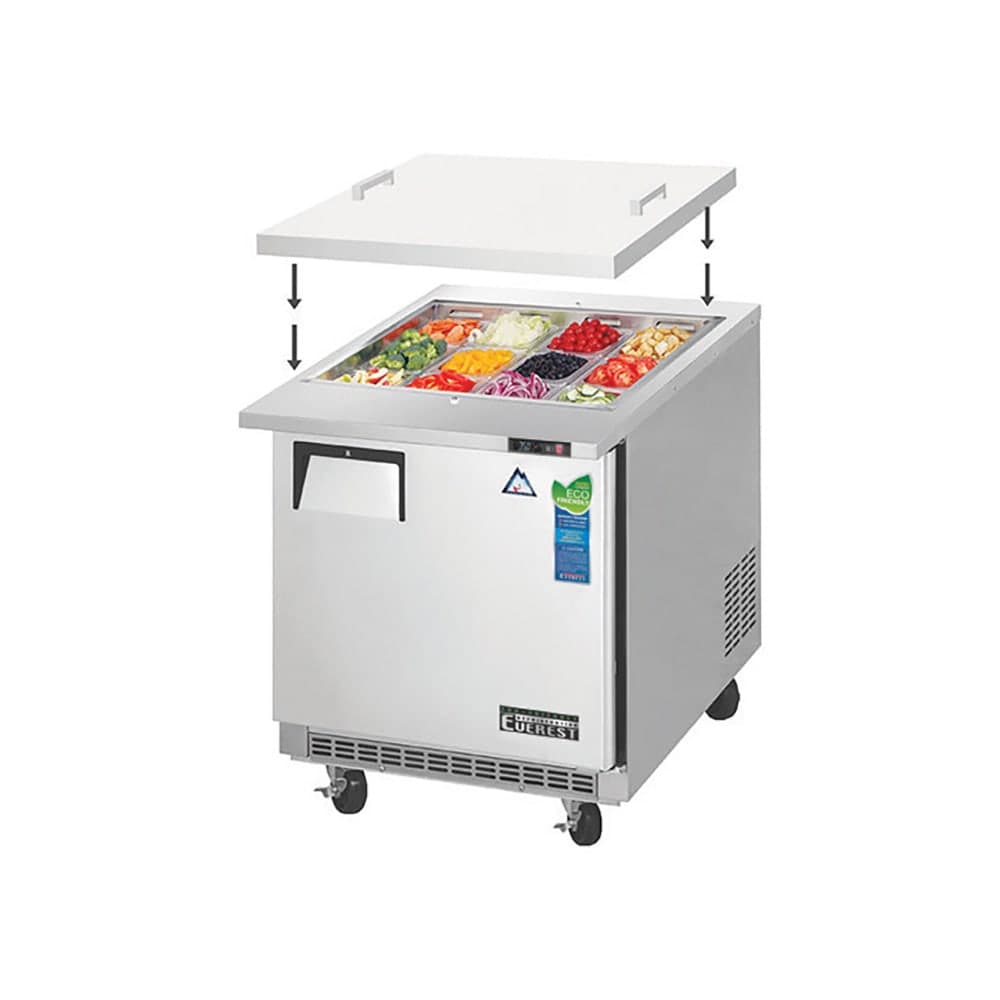 Everest Refrigeration EOTP1 27 3/4" EOTP Series Mega Top Sandwich/Salad Prep Table w/ Refrigerated Base, 115v