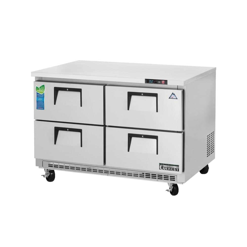 Everest Refrigeration ETBR2-D4 47 1/2" W Undercounter Refrigerator w/ (2) Sections & (4) Drawers, 115v