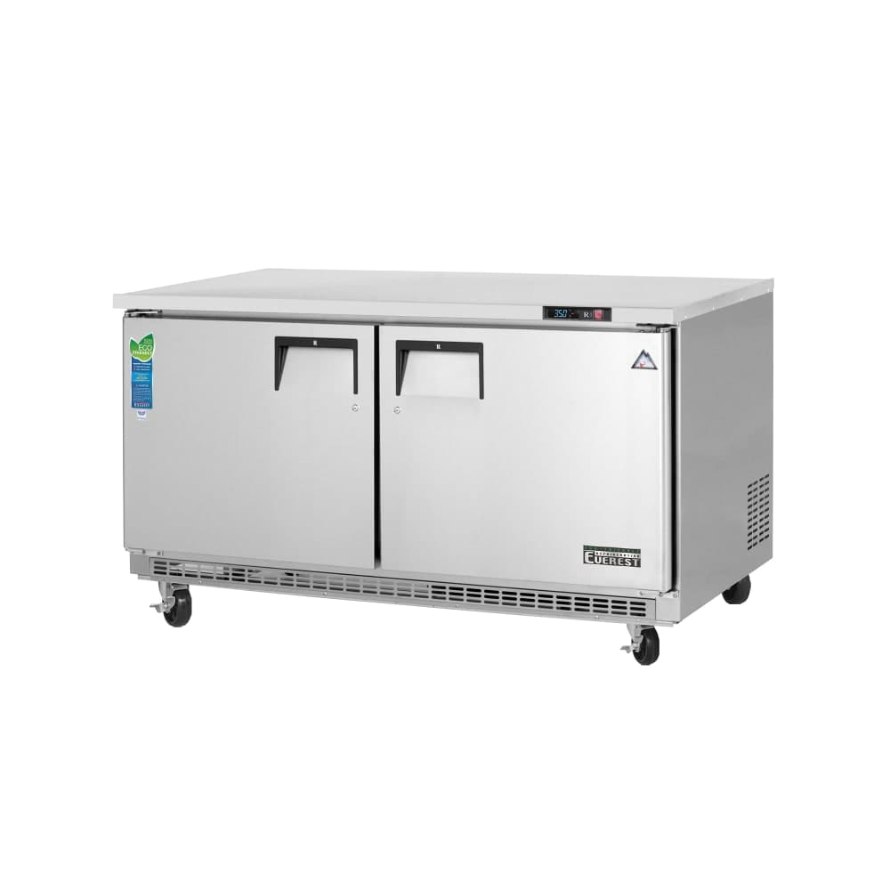 Everest Refrigeration ETBWR2 59 1/4" W Undercounter Refrigerator w/ (2) Sections & (2) Doors, 115v