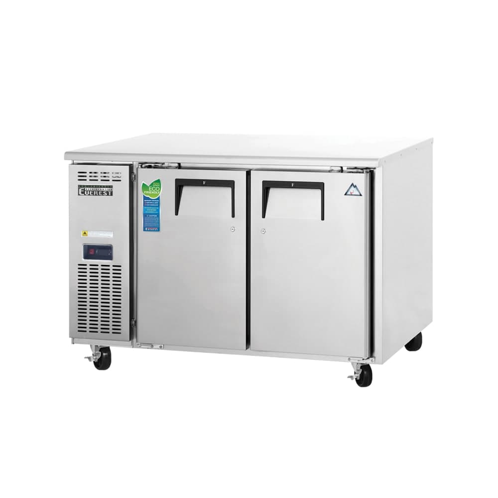 Everest Refrigeration ETF2 47 1/2" W Undercounter Freezer w/ (2) Sections & (2) Doors, 115v