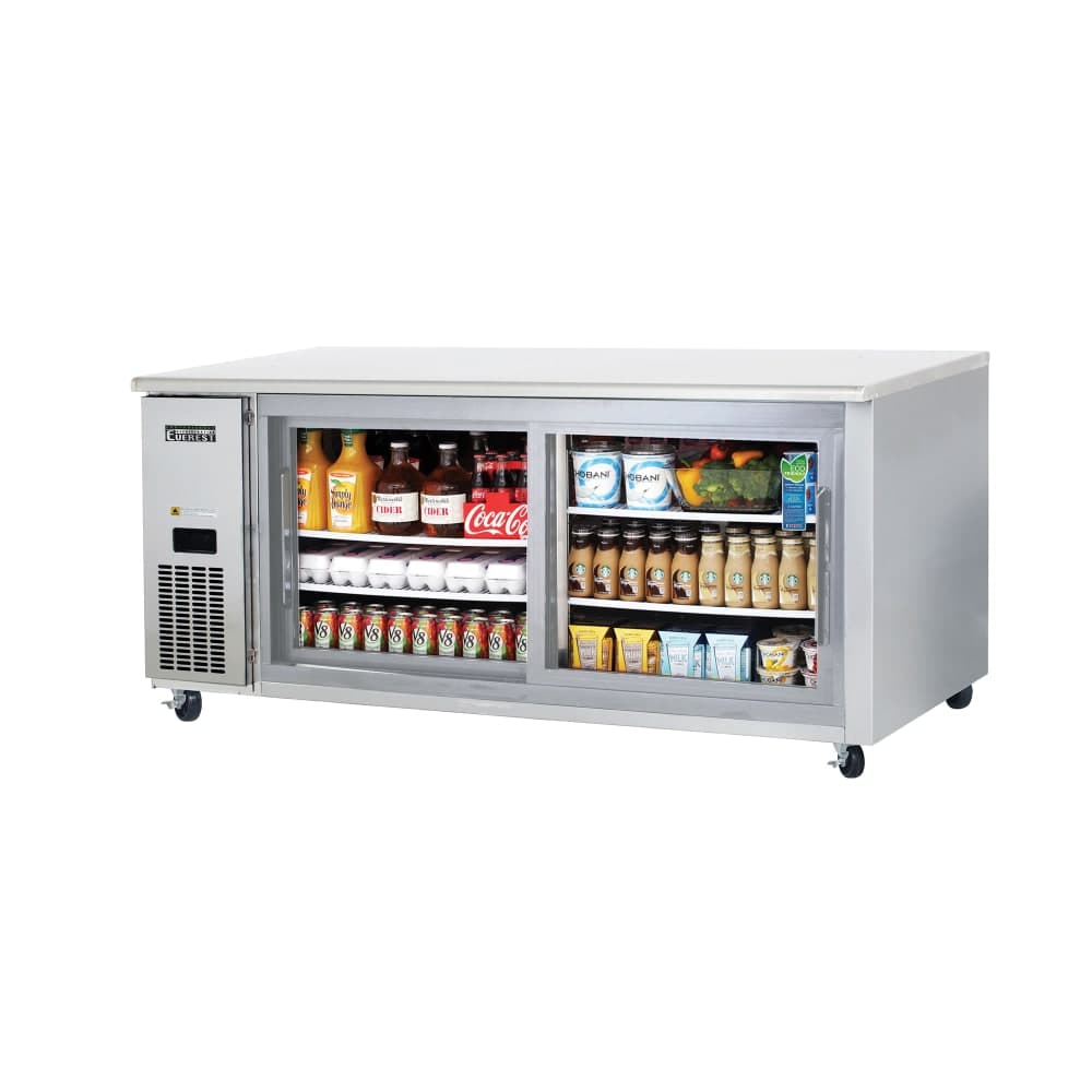 Everest Refrigeration ETGWR2 71 1/8" W Undercounter Refrigerator w/ (2) Sections & (2) Doors, 115v